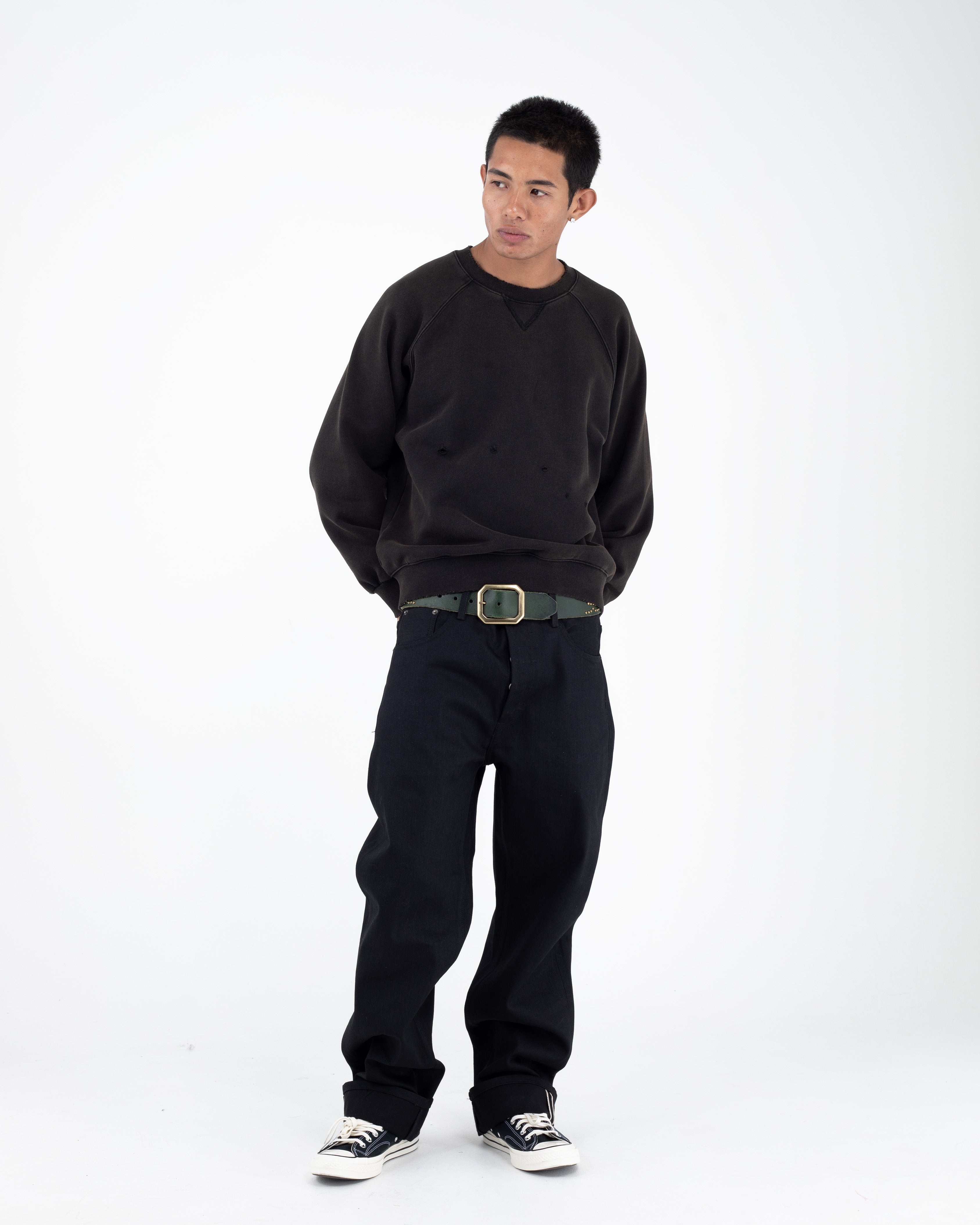 【定価19,800円】OVERSIZED RAGLAN CREWNECK TOP VINTAGE RAGLAN CREWNECK – BASEMENTLOSANGELES