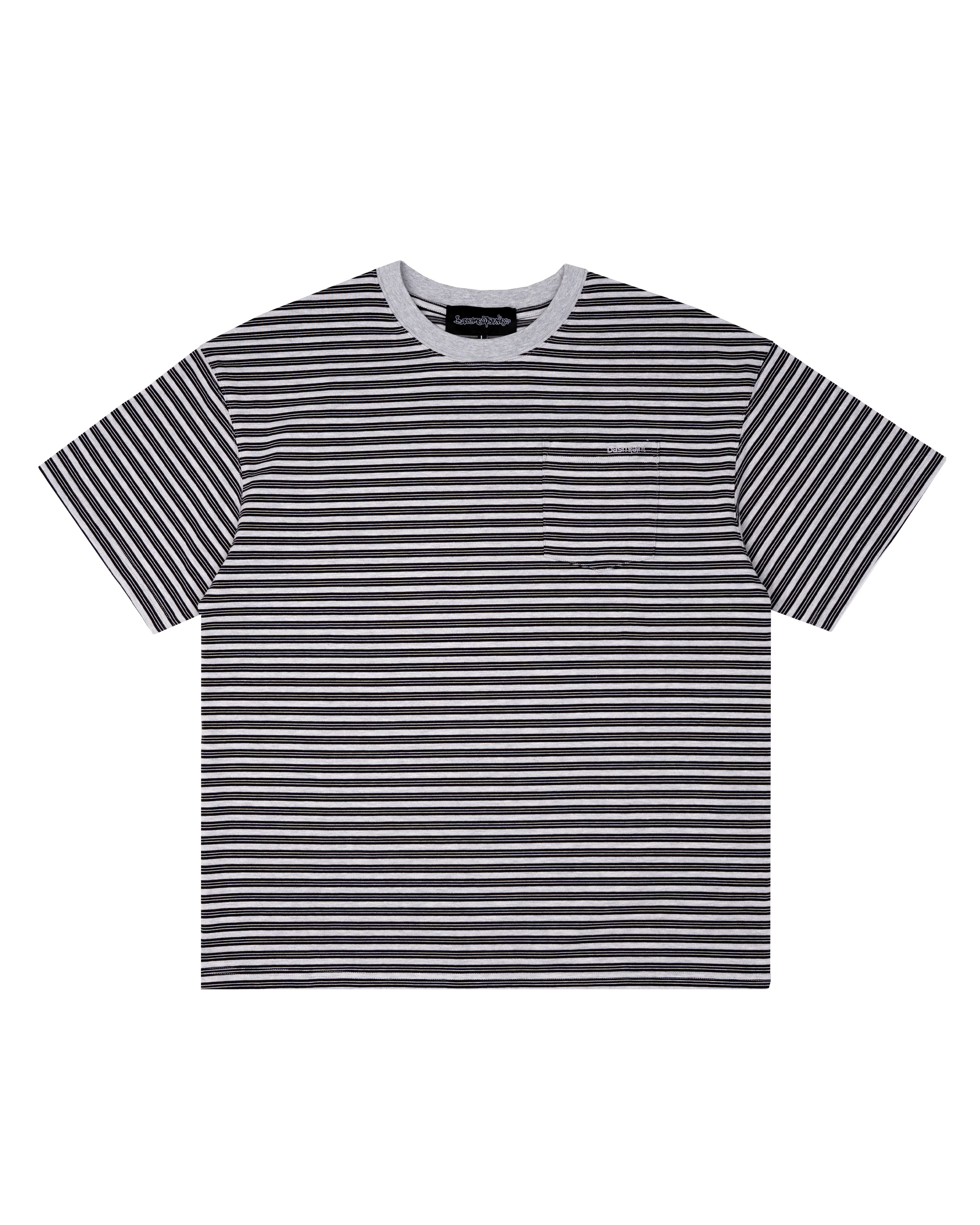 STRIPED POCKET TEE (GREY) Image