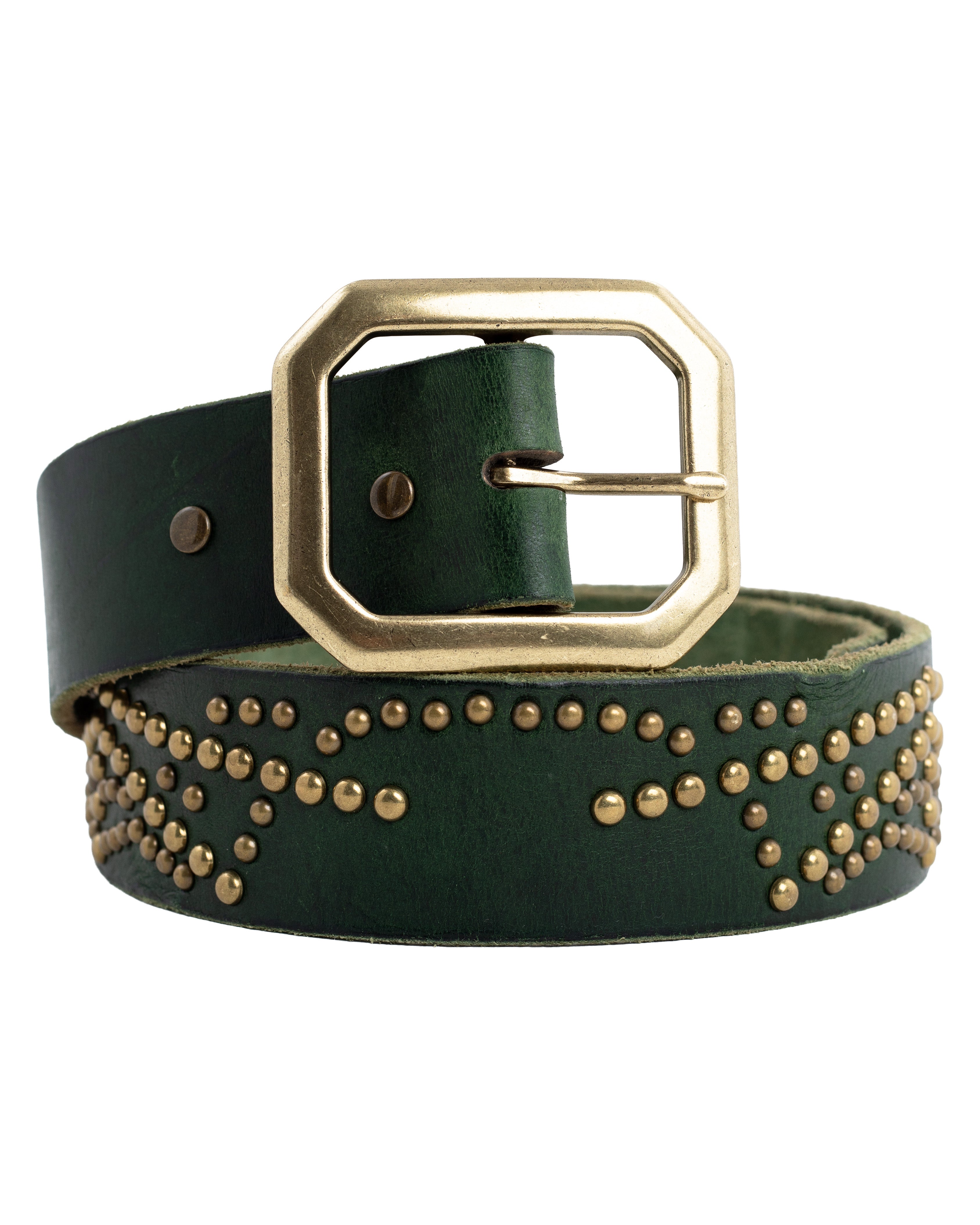 GREEN STUDDED BELT Image