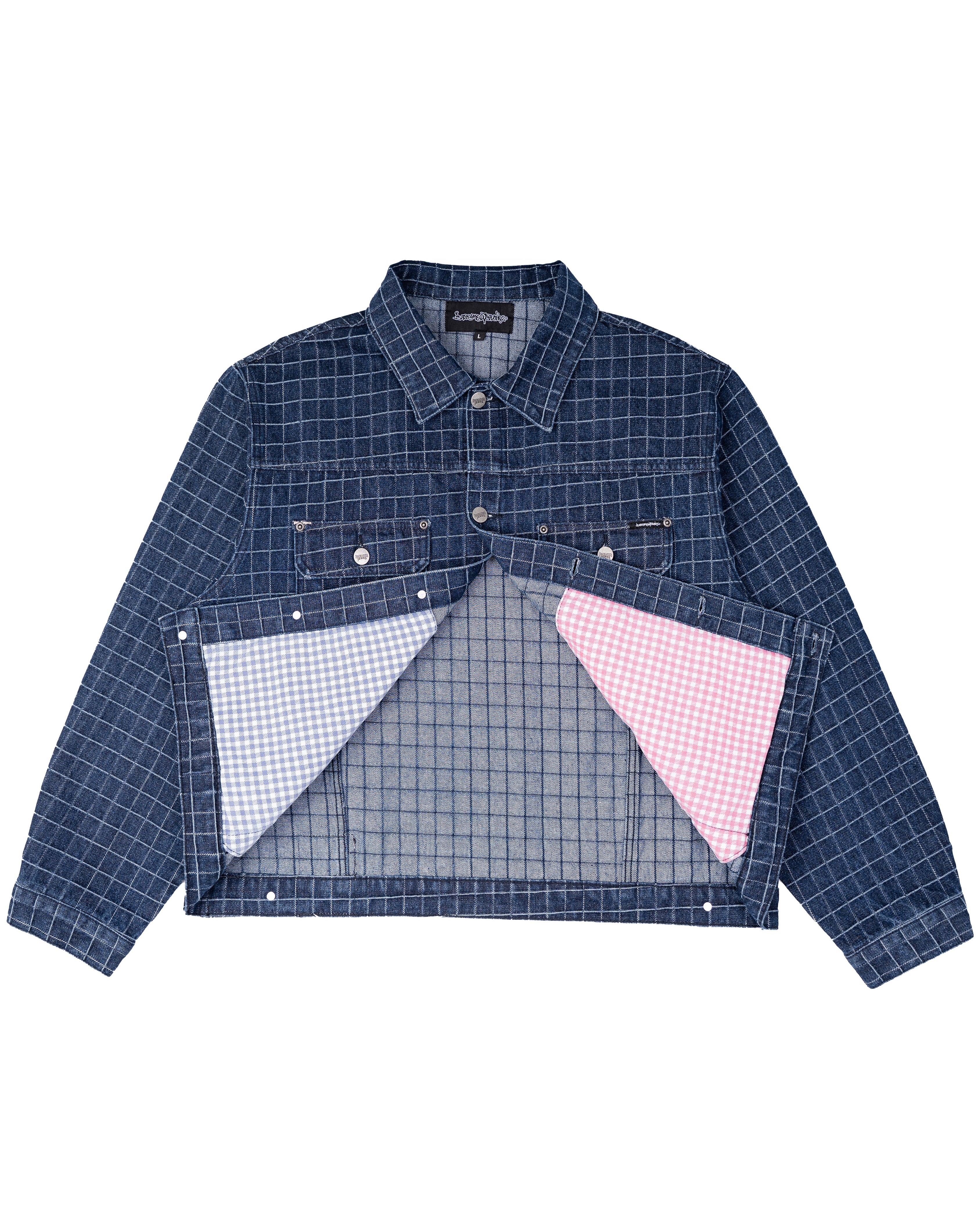 PINSTRIPE JACKET V.2  (BLUE) Image