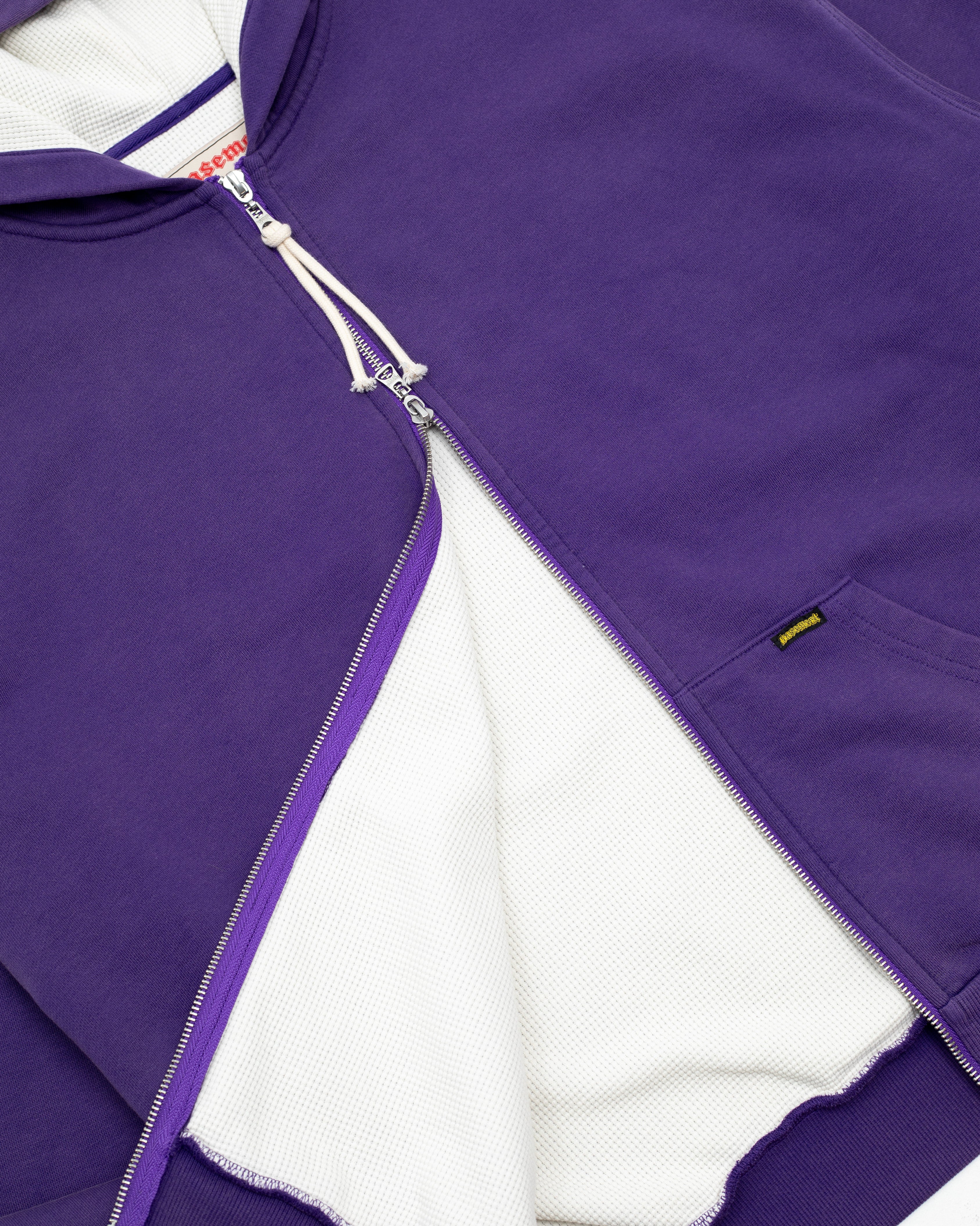 WASHED THERMAL ZIPUP PURPLE Image 2