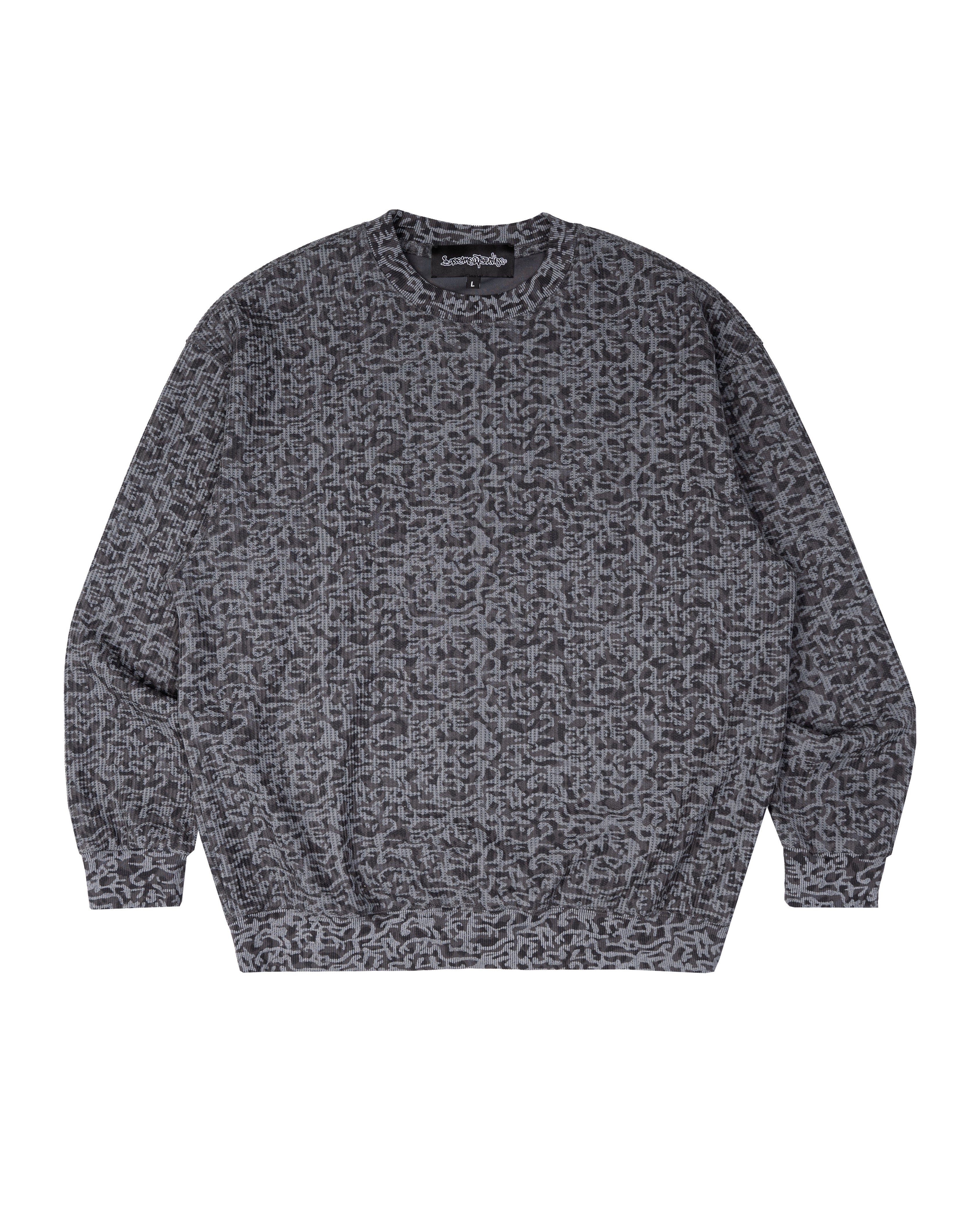 LEOPARD SWEATER (BLK) Image