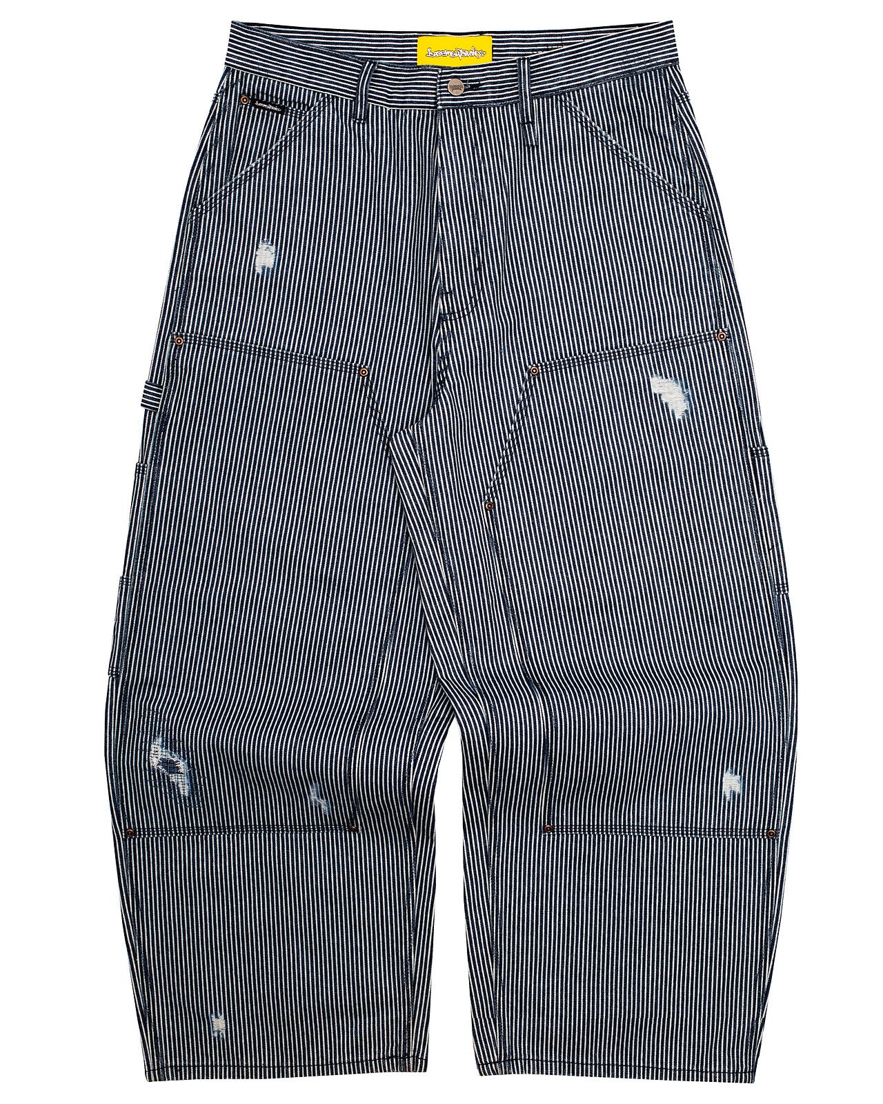 HICKORY STRIPE DOUBLE KNEES Image 2