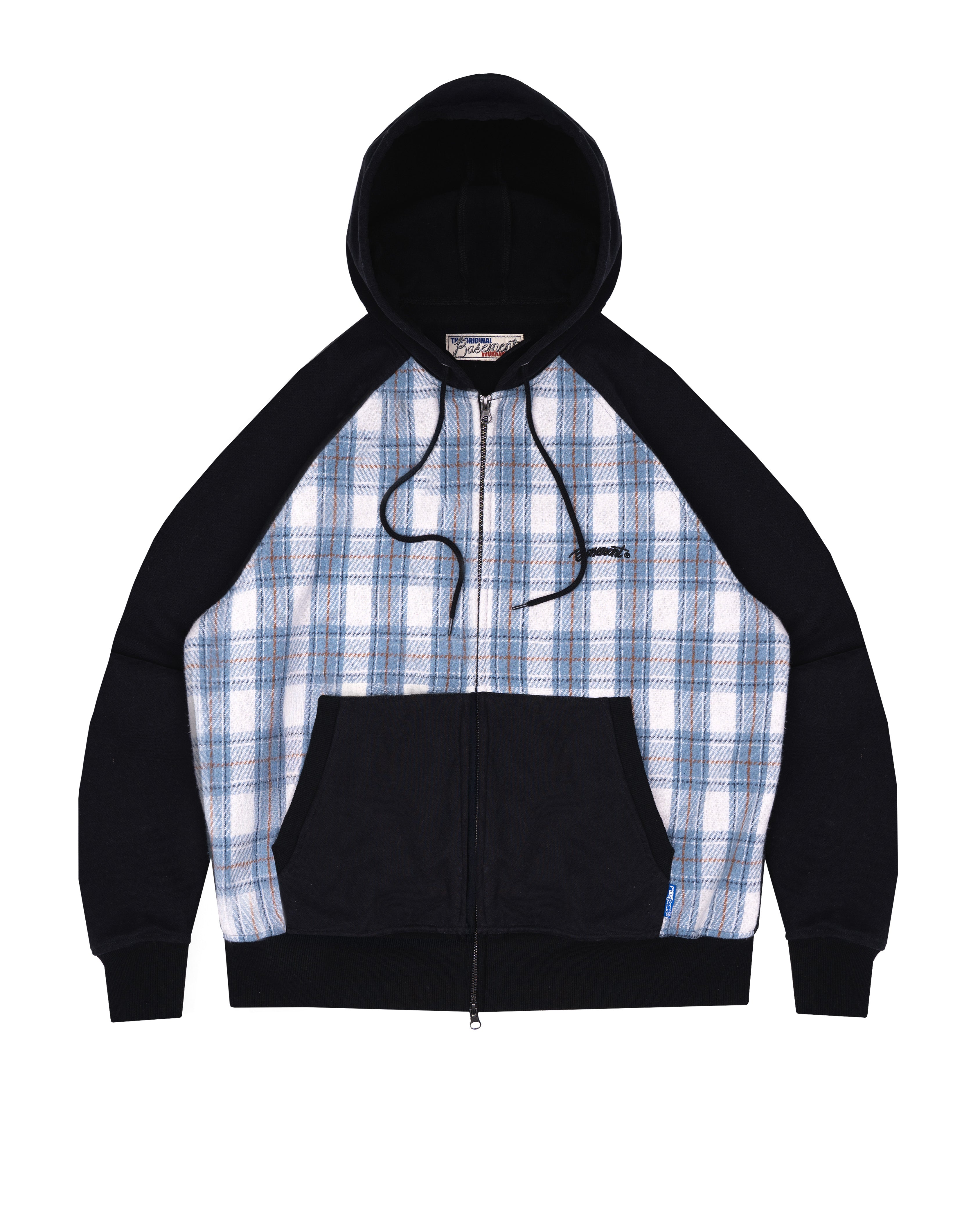 PLAID DOUBLE ZIP HOODIE Image
